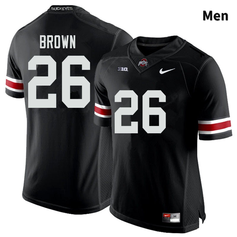 Ohio State Buckeyes Cameron Brown Men's #26 Black Authentic Stitched College Football Jersey